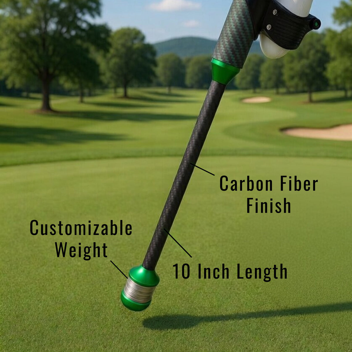 DriVR Elite Chrome - Stepped Steel Weighted Golf Club - Compatible with Quest 2, 3/3s, and Pro