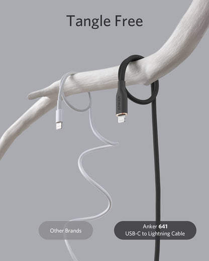 Anker <b>641</b> USB-C to Lightning Cable (Flow, Silicone)