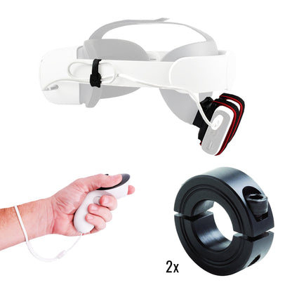 DriVR Elite Mini -  Adjustable VR Weighted Golf Club Handle Accessory - Compatible with Quest 2, 3/3s, and Pro