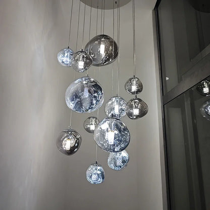 Nordic Home Decoration Stair Chandelier LED Pendant Lights Modern Ceiling Light Indoor Lighting Fixtures For Living Room Bedroom