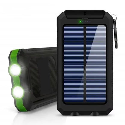 Solar Power Bank 8000mAh with LED Light – Flight Safe