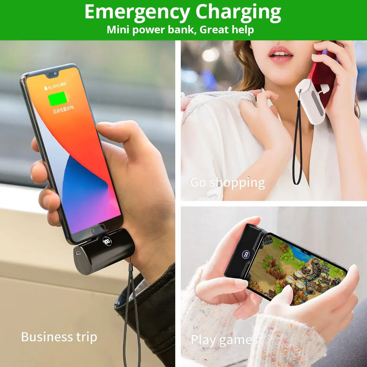 5000mAh Mini Power Bank with LED Display – Fast Charge