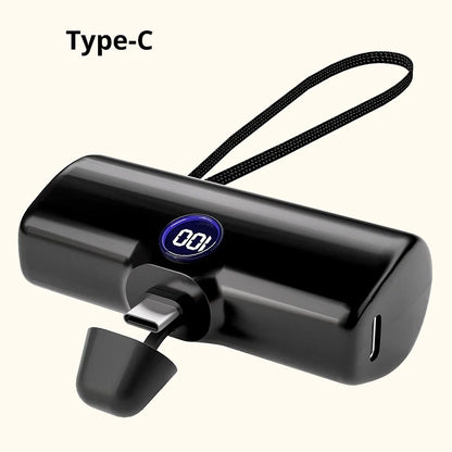 5000mAh Mini Power Bank with LED Display – Fast Charge