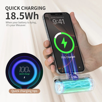 5000mAh Mini Power Bank with LED Display – Fast Charge