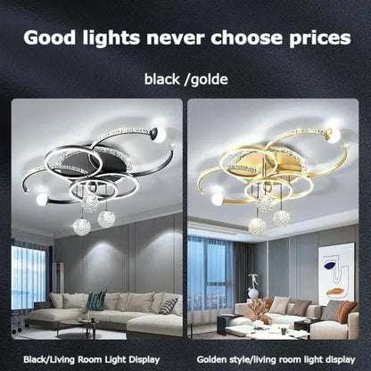 Modern Luxury LED Ceiling Chandeliers Lamps Design Creative Suspension Pendant Lights Home Decor Items Living Room Bedroom Villa