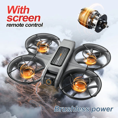 RC Drone with Camera – Stable Hover, Brushless, Wind Resistant