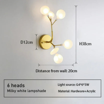 Nordic Modern Firefly Ceiling Chandelier Pendant Lamp G4 Led Lights Home Baby Room Bedroom Living Room Decoration Salon Starry