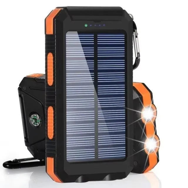 Solar Power Bank 8000mAh with LED Light – Flight Safe