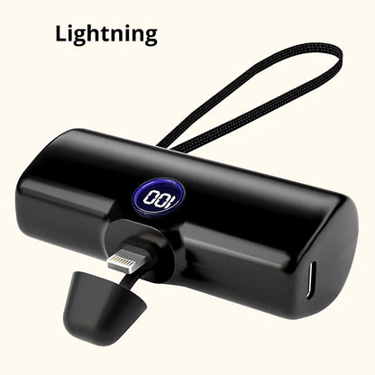 5000mAh Mini Power Bank with LED Display – Fast Charge