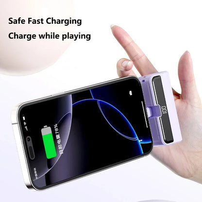 Mini Capsule 50000mAh High Capacity Power Bank... For iPhone Huawei Samsung