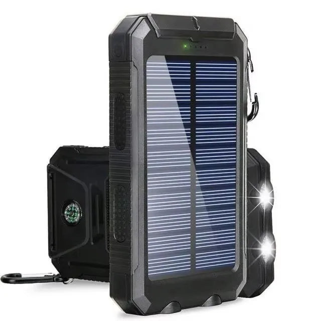 Solar Power Bank 8000mAh with LED Light – Flight Safe