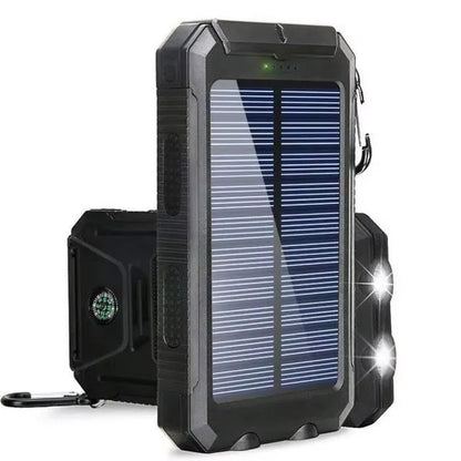 Solar Power Bank 8000mAh with LED Light – Flight Safe