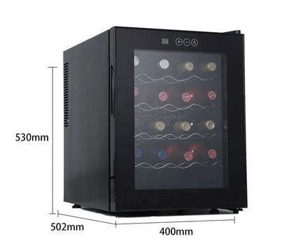 20 Bottles Horizontal Stainless Steel Shelves Semiconductor Cooler Air Cooling Wine Fridge Wine Cabinet