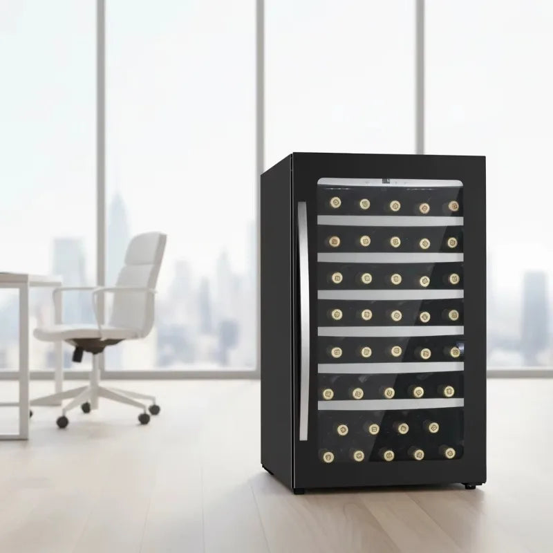 Airo ODM JG32B  Single Zone Glass-Front Elite Wine Cooler Touch-Controlled Thermoelectric Freestanding Wine Cooler