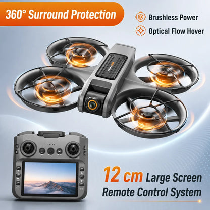 RC Drone with Camera – Stable Hover, Brushless, Wind Resistant