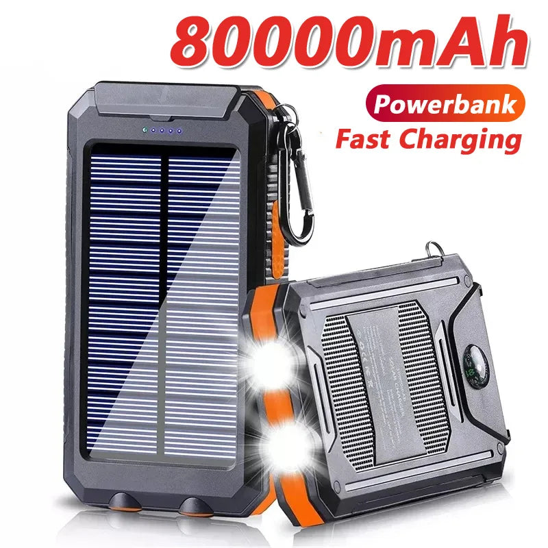 Solar Power Bank 8000mAh with LED Light – Flight Safe