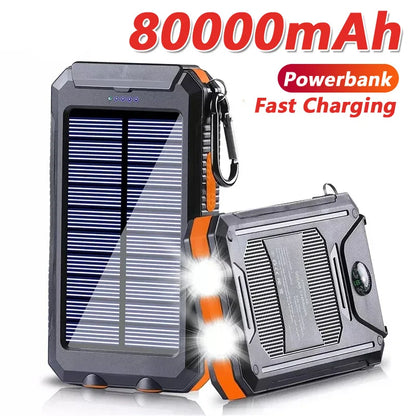 Solar Power Bank 8000mAh with LED Light – Flight Safe