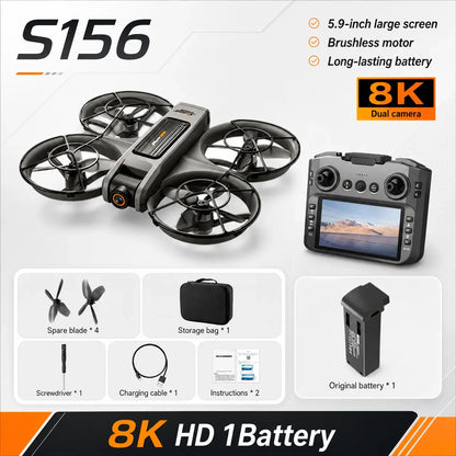 RC Drone with Camera – Stable Hover, Brushless, Wind Resistant