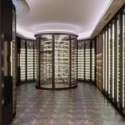 Top Sell Wine Fridge Chiller Split Type Cooling Unit System Wine Cabinet Multiple Temperature Zone Smart Wine Cooler
