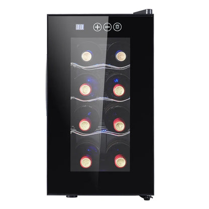 8/12-Bottle Wine Cooler | Compact Peltier-Type Countertop Wine Cooler | Smart Temperature Control | Quiet Operation(Customized)