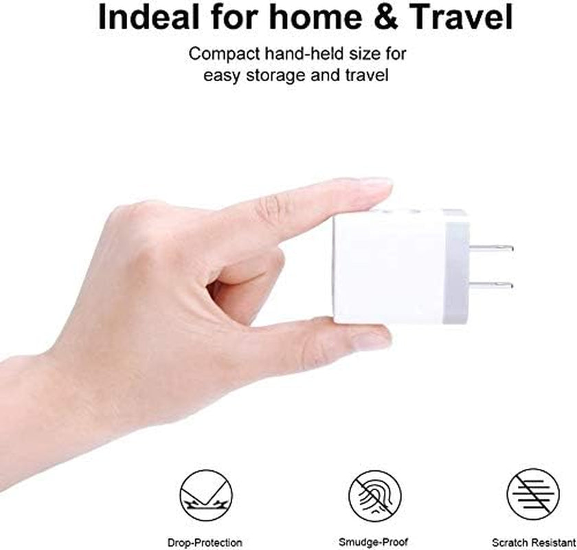USB Charging Plug Wall Charger Adapter 3Pack Universal Travel 