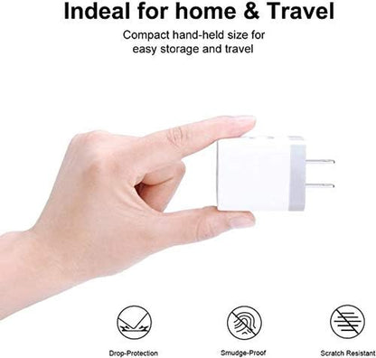 USB Charging Plug Wall Charger Adapter 3Pack Universal Travel 