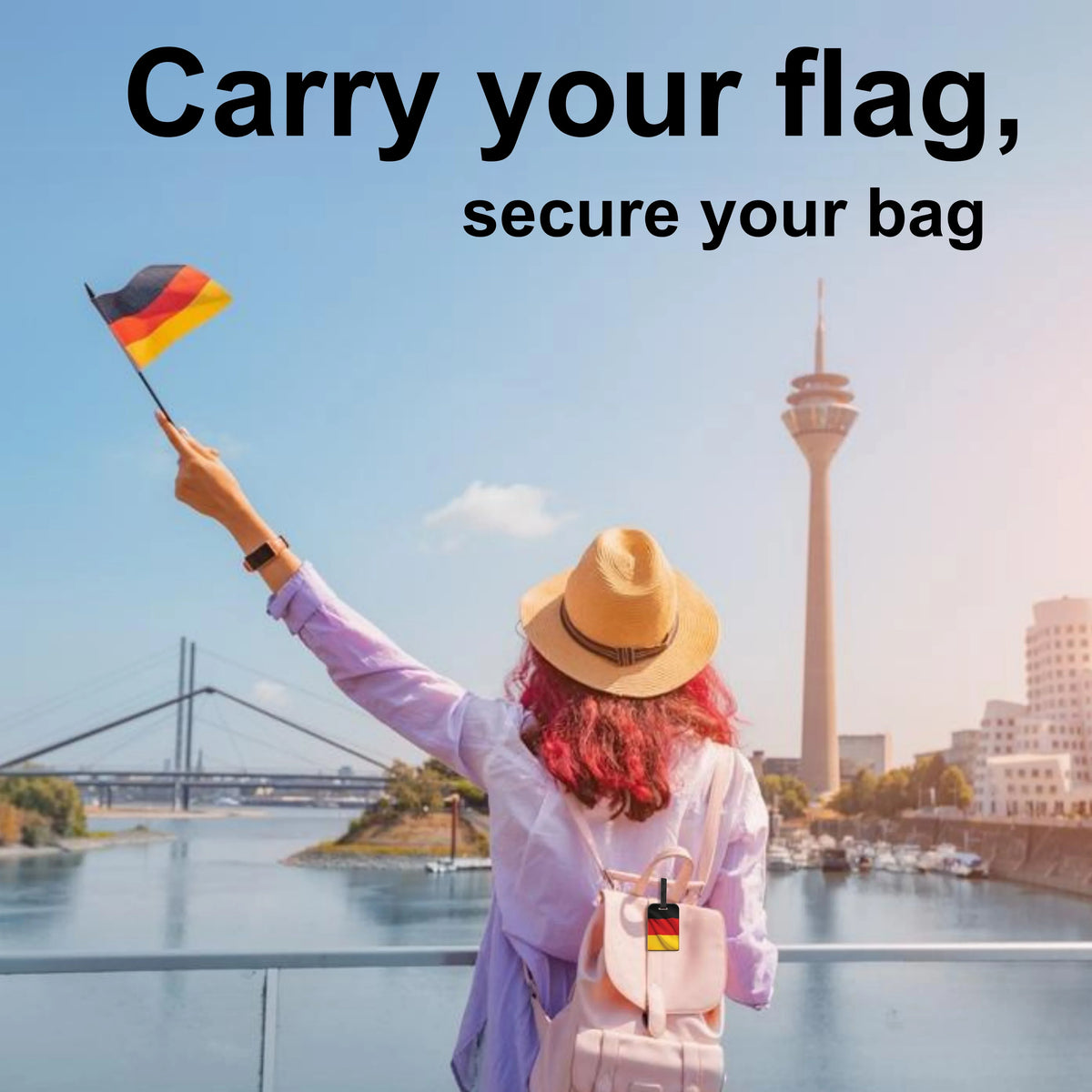 Smart Bag Security Tag - Germany Flag [Pack 2]